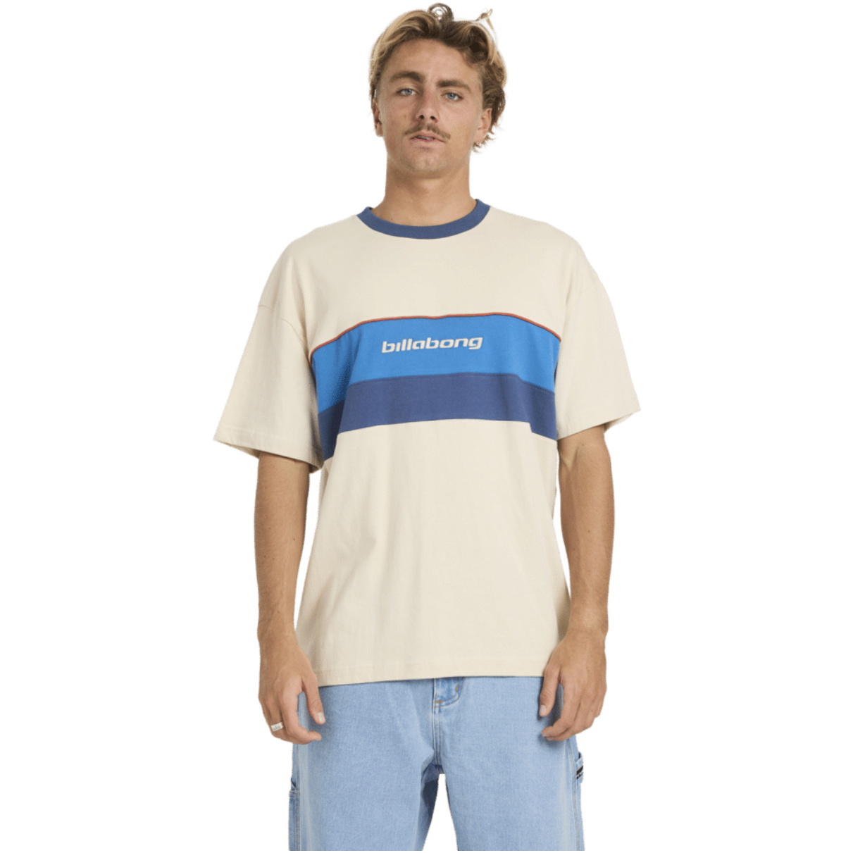 2026 Billabong Mens Simulator Crew Knit Top 24A011601 - Oatmeal